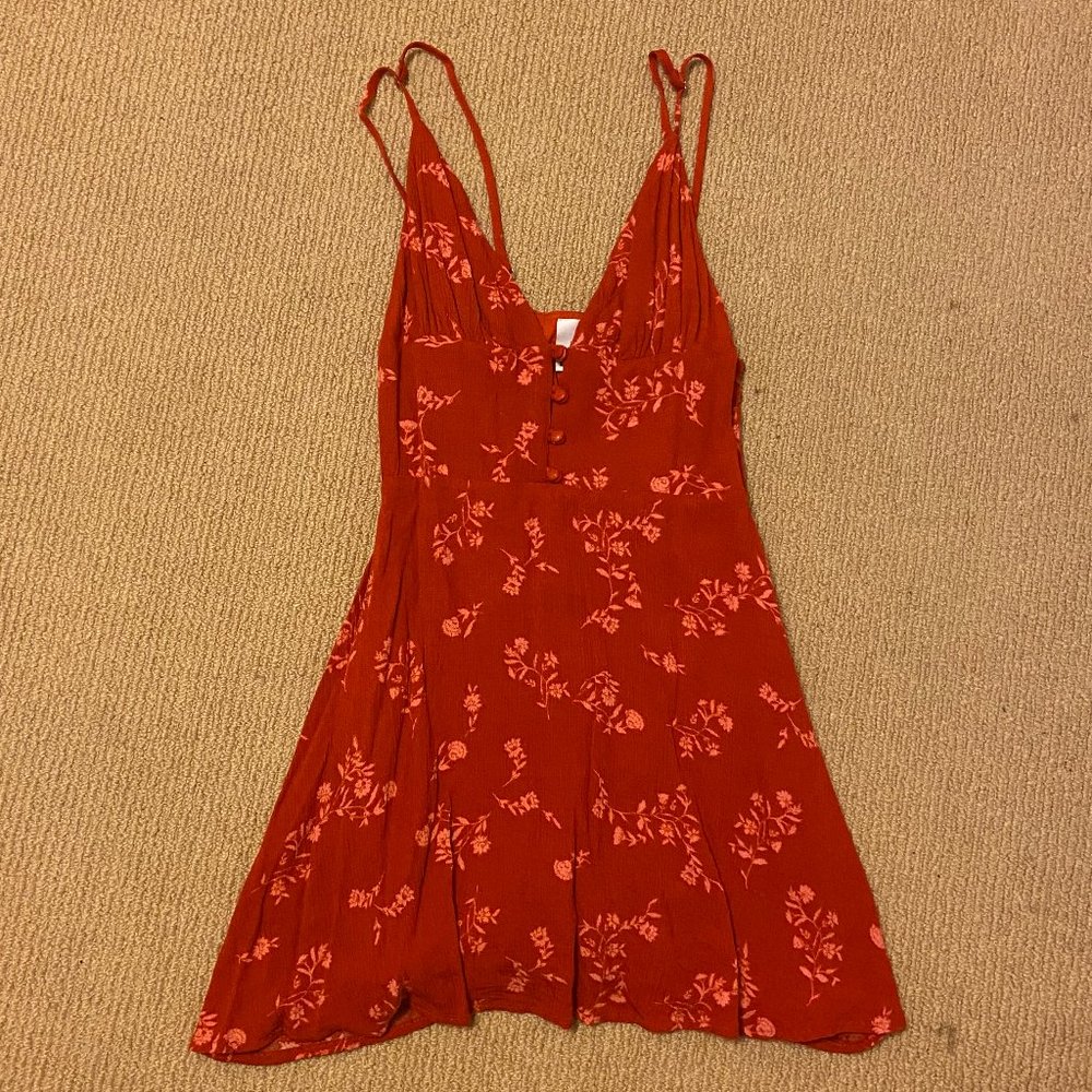 Skylar + Madison Red Floral Sundress